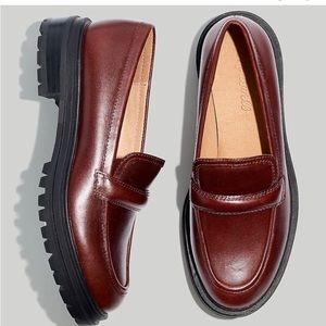 Madewell Burgundy Leather Loafers